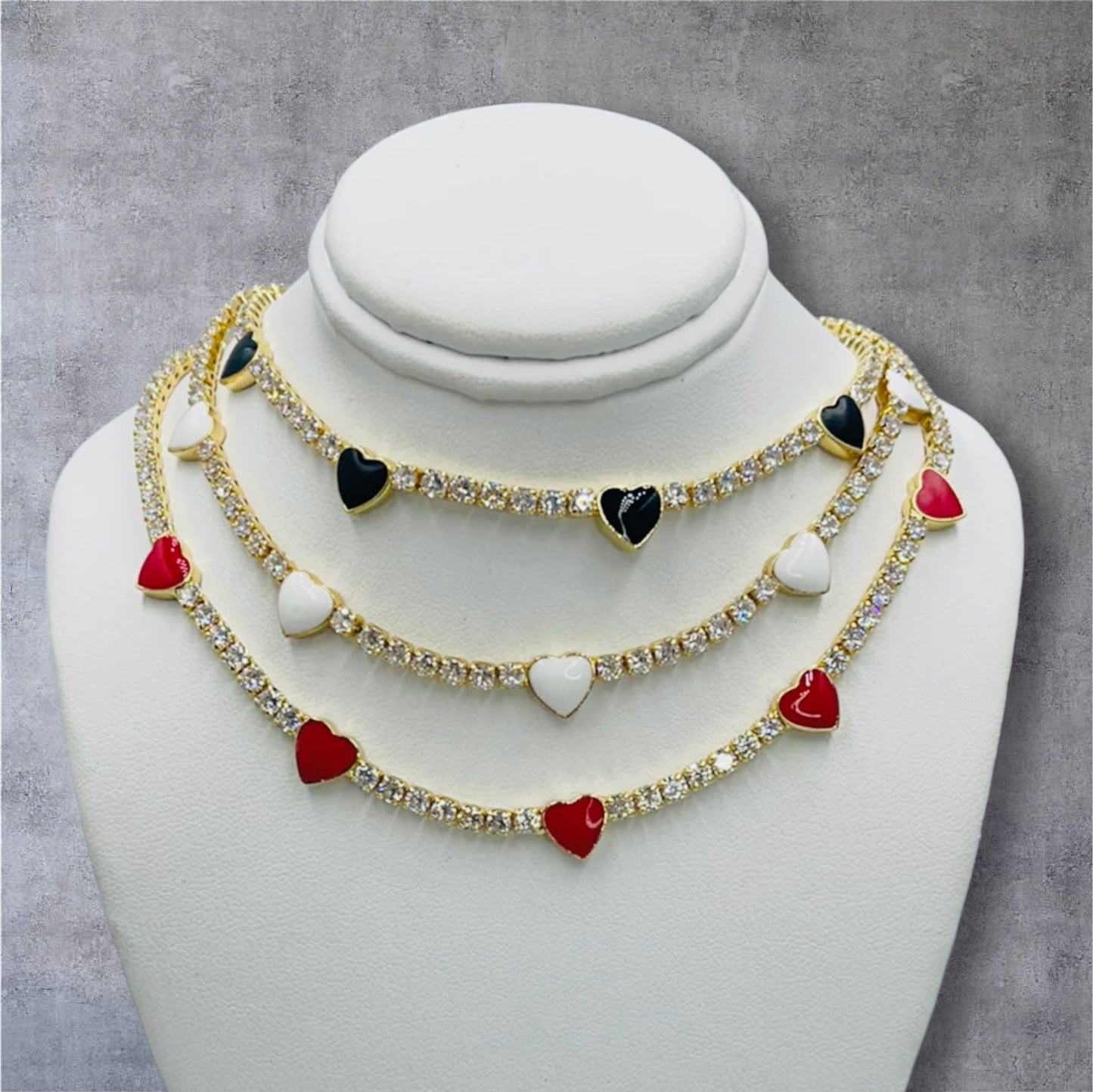 Heart Crystals Chocker