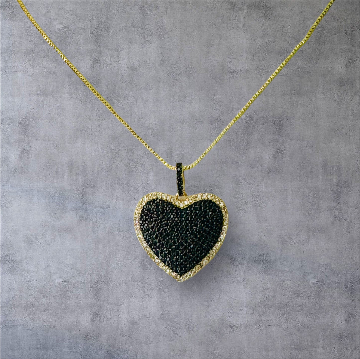Heart Color Full Zirconium Charm