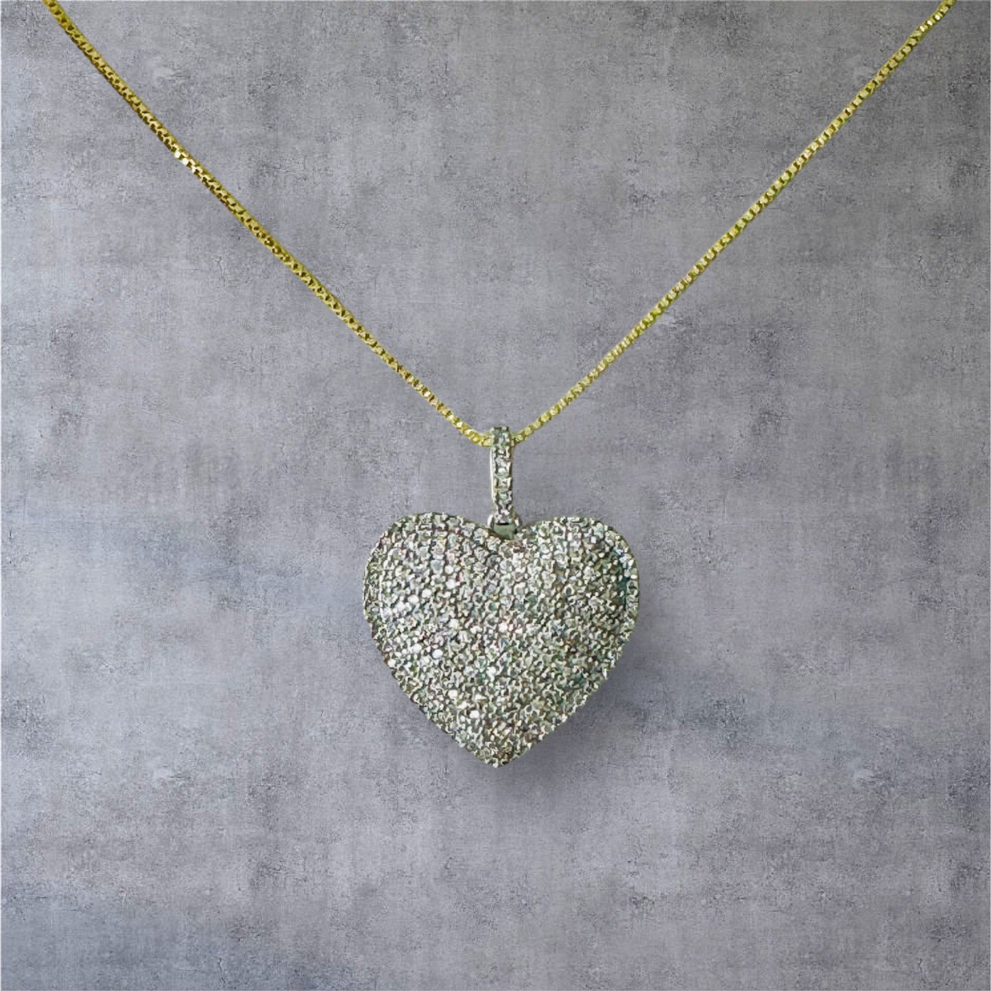 Heart Color Full Zirconium Charm