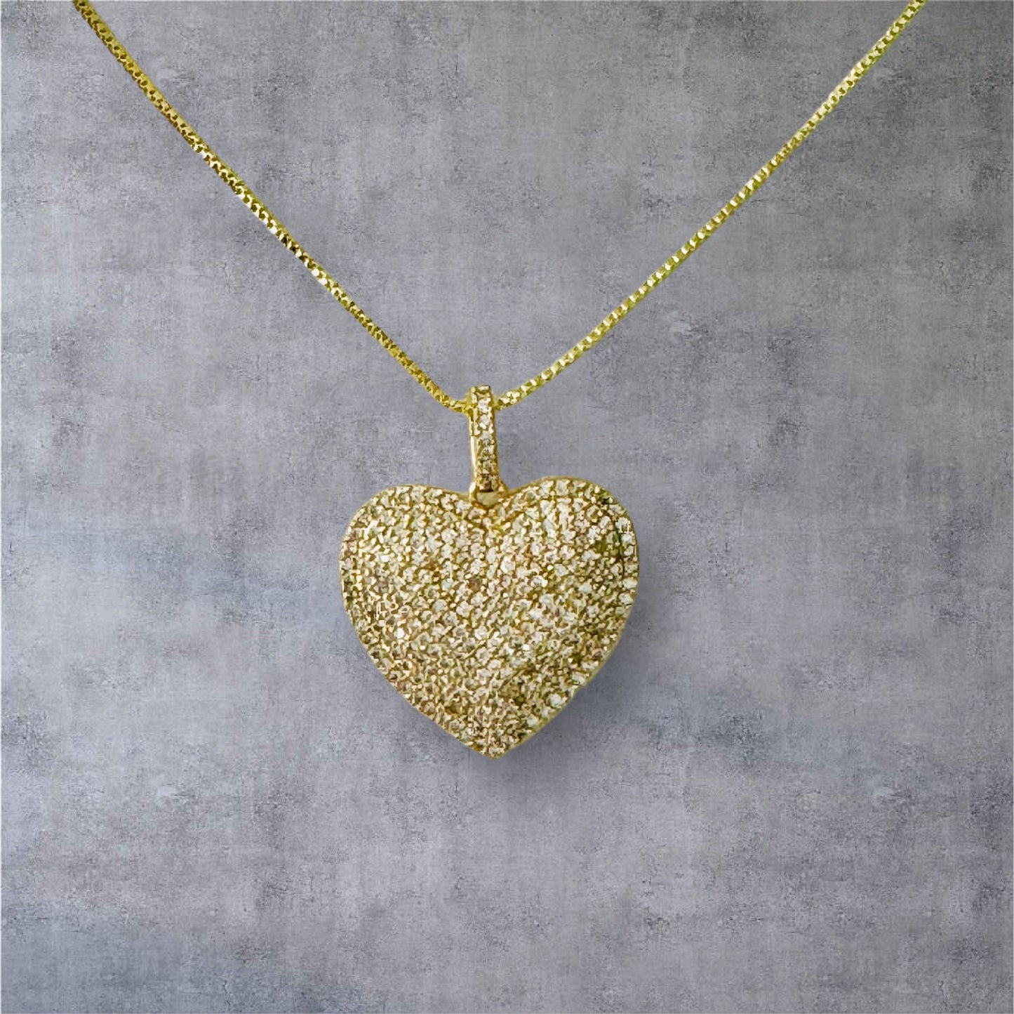 Heart Color Full Zirconium Charm