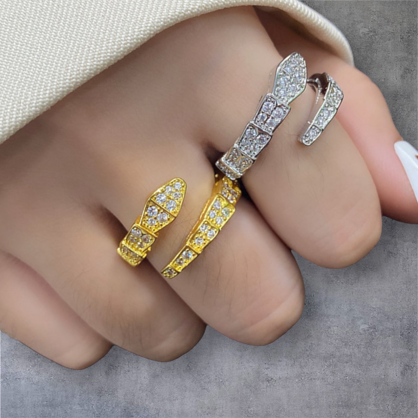 Fashion Full Zircon Ring