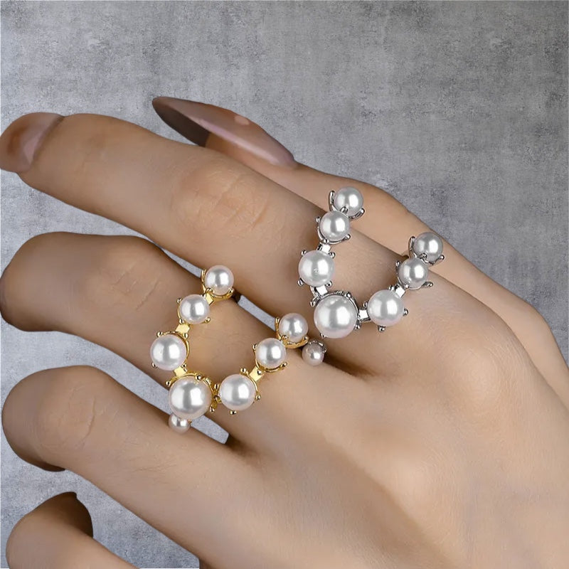Big Pearl Rings