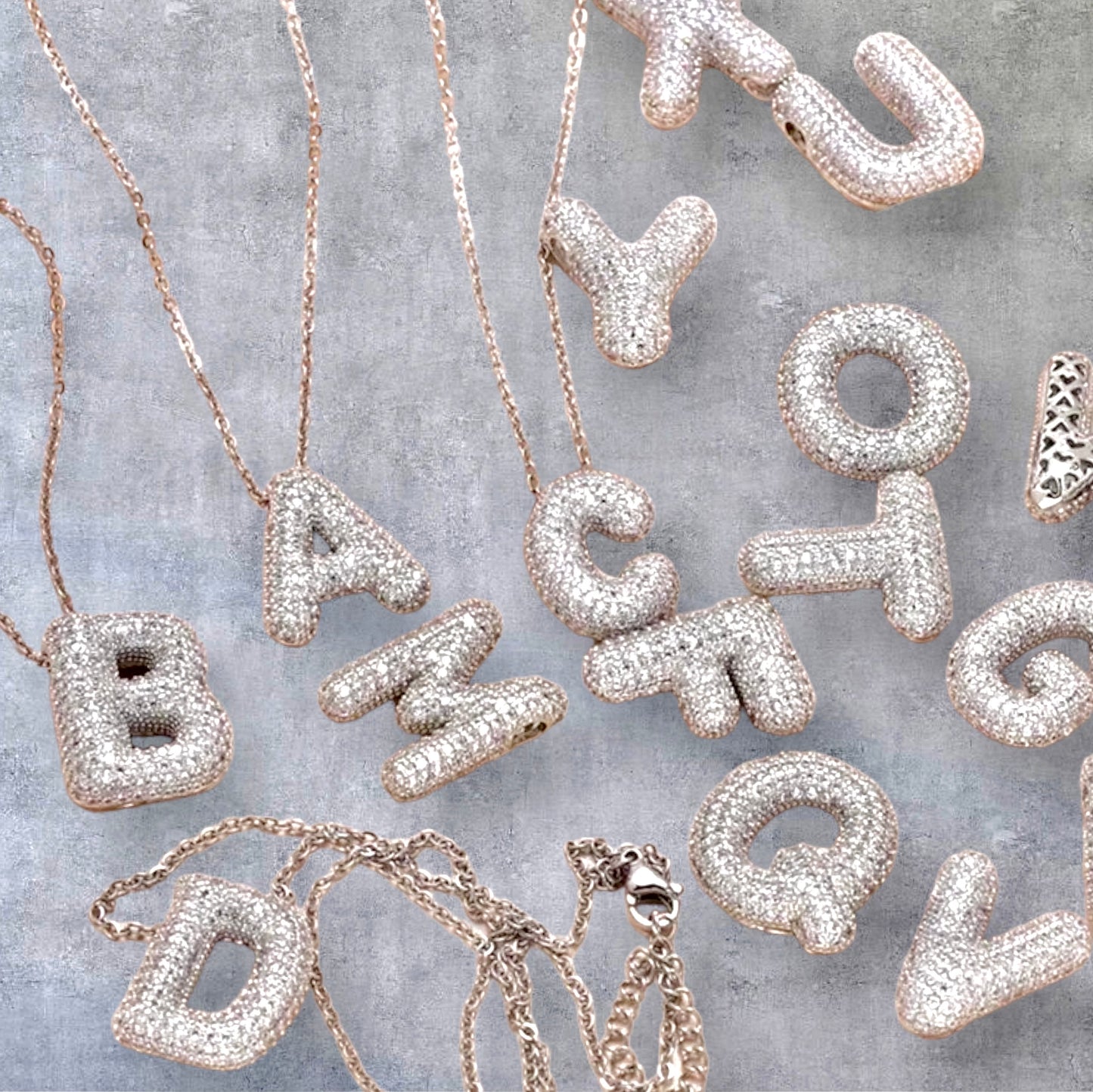 Shiny Letters Necklace