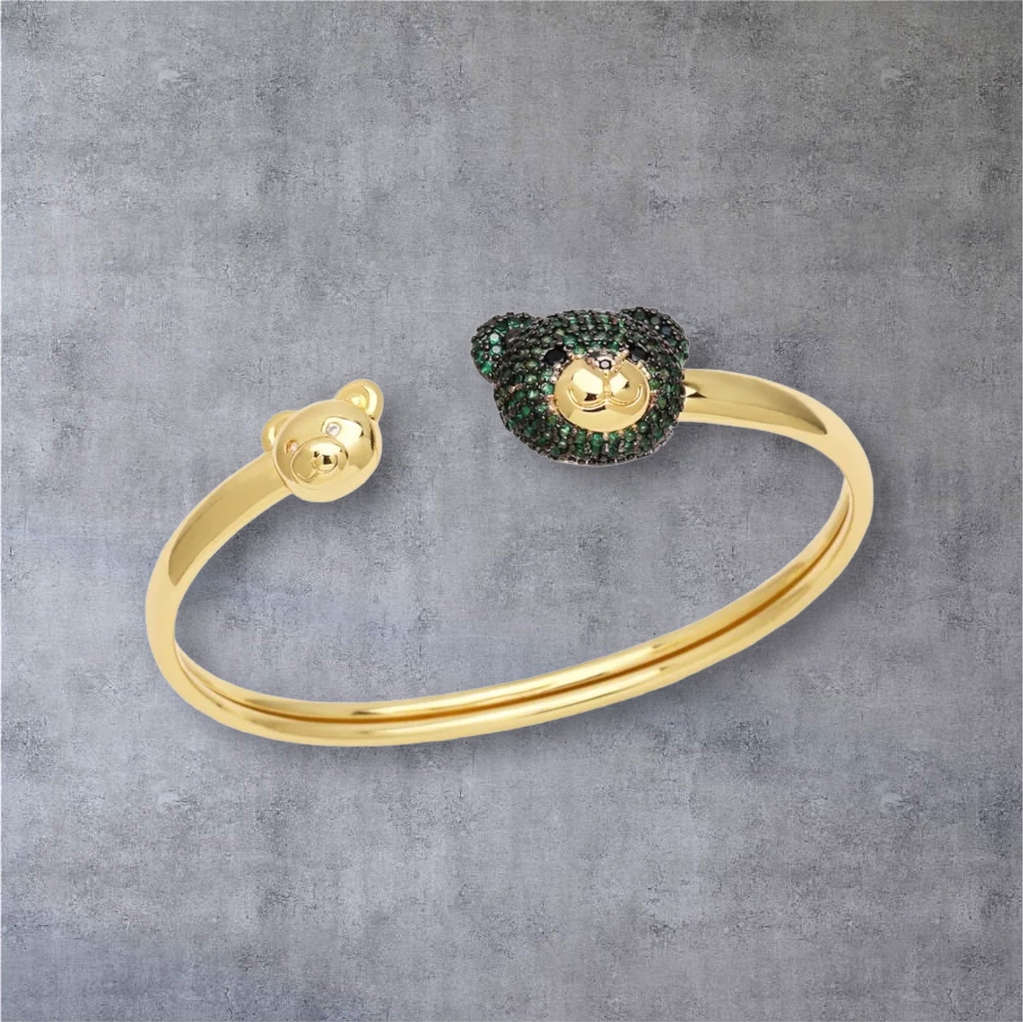 Cute Bear Zircon Bangle