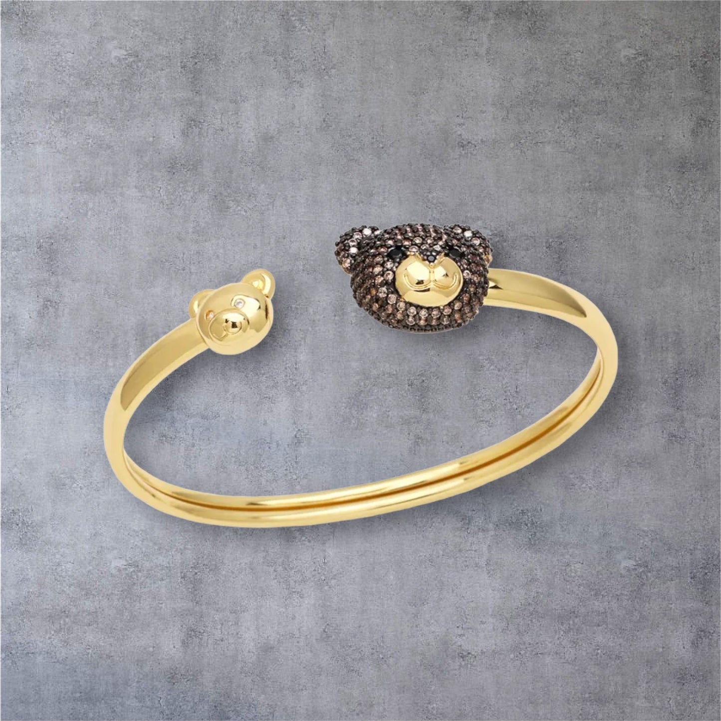 Cute Bear Zircon Bangle