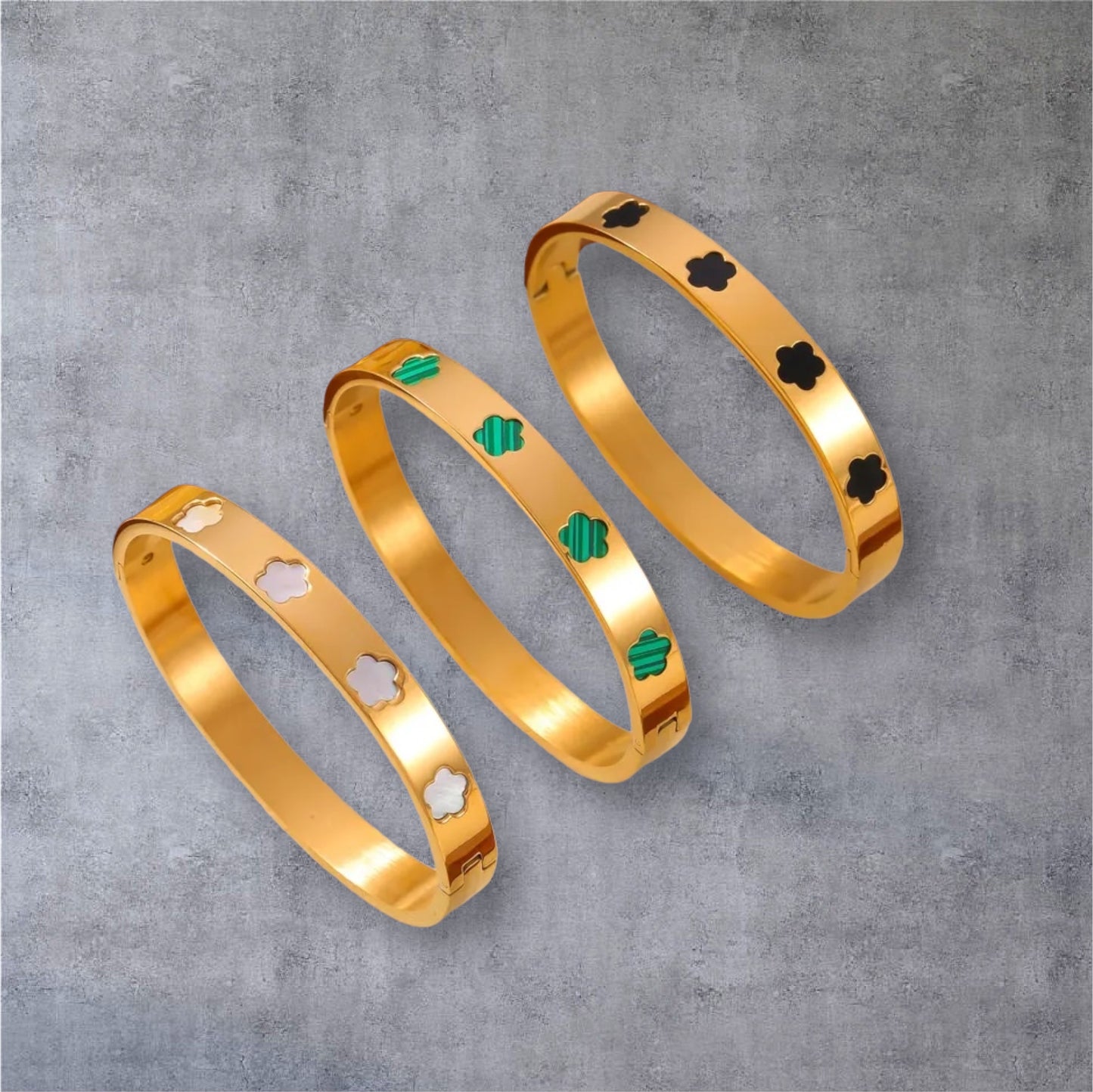 Elegant Style Flower Acrylic Shell Bangle In Bulk