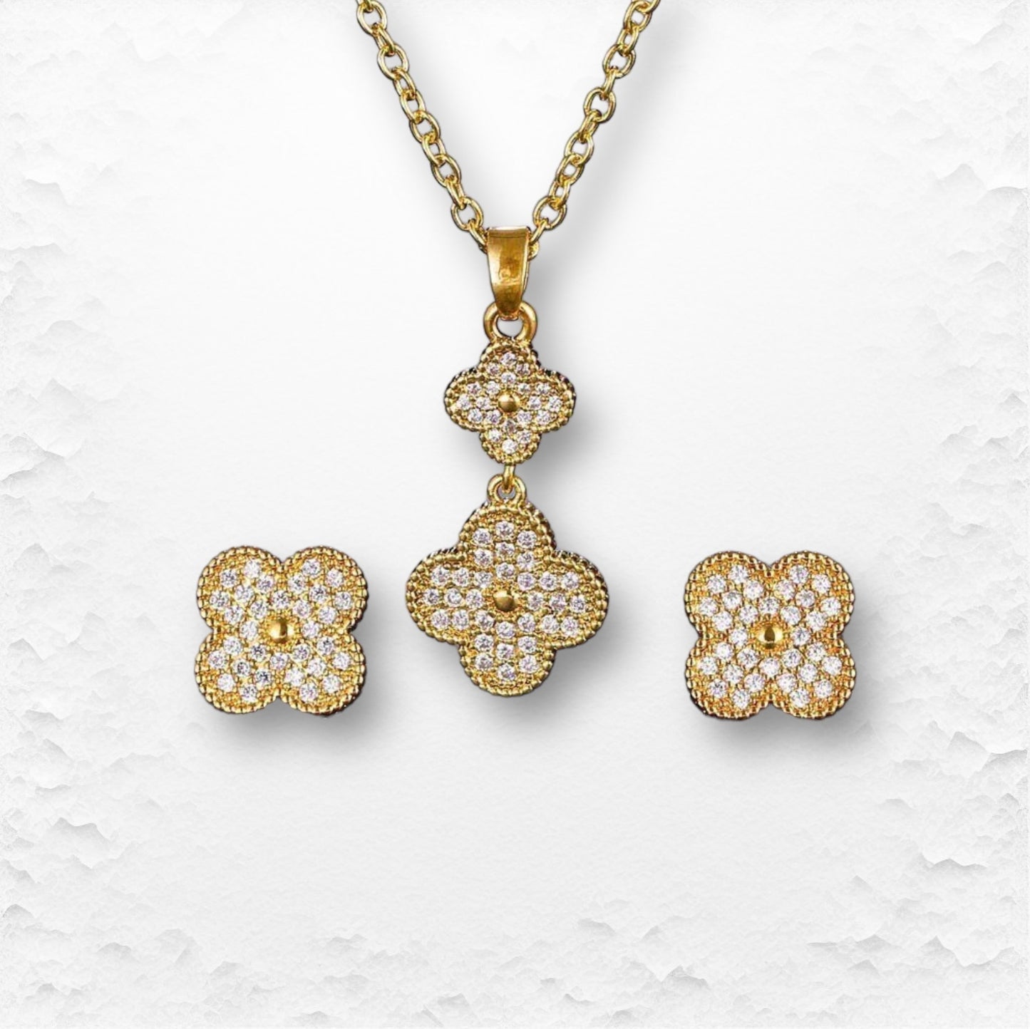 Full Zirconium Clover Set