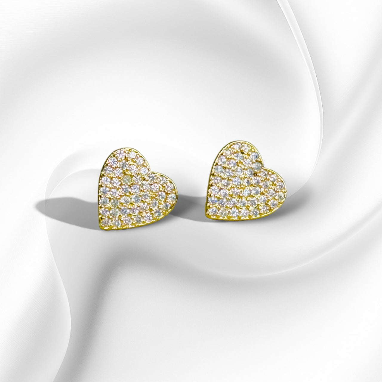 Heart Zirconium Earrings