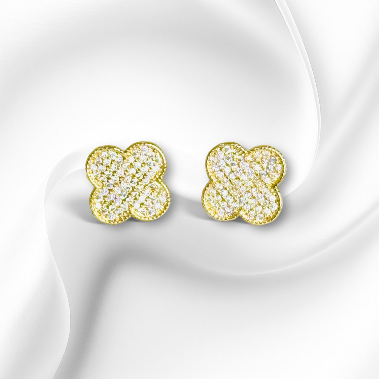 Crystal Clover Earrings
