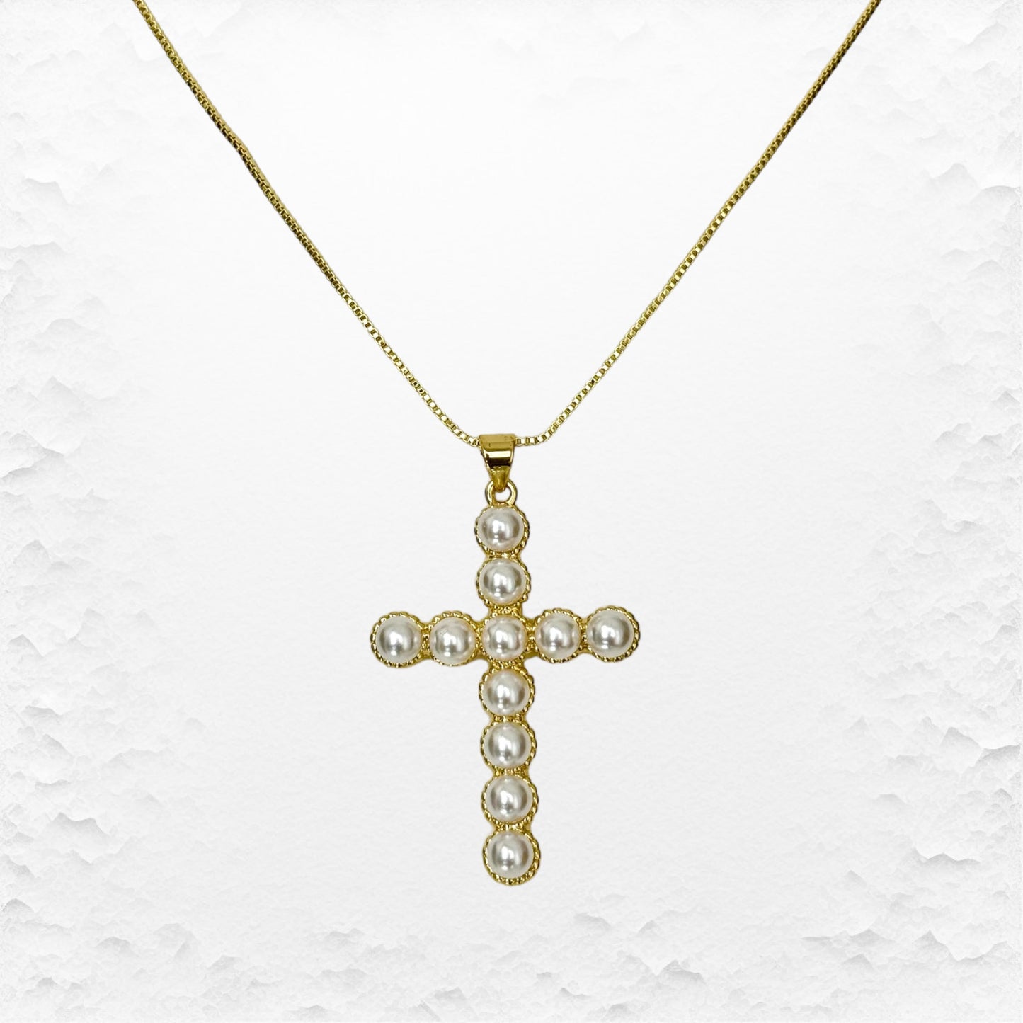 Pearl Cross Necklace